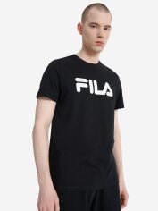 Акція на Футболка бавовняна довга чоловіча Fila Essentials 129392-99 48 Чорна від Rozetka