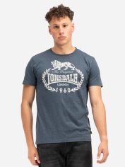 Акція на Футболка довга чоловіча Lonsdale 111139-3102 S Marl Navy/Ecru від Rozetka
