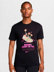 Акція на Футболка чоловіча Nike M Nk Df Tee Run Dna Fa24 FZ8065-010 XL Чорна від Rozetka