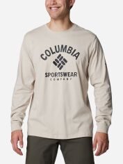 Акція на Лонгслів чоловічий Columbia Rockaway River Graphic LS Tee 2022191278 S Бежевий від Rozetka