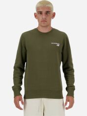Акція на Світшот чоловічий New Balance NBMT03911DMO S Оливковий від Rozetka