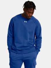 Акція на Світшот на флісі чоловічий Under Armour Ua Rival Fleece Crew 1379755-432 2XL Синій від Rozetka