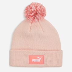 Акція на Дитяча демісезонна шапка Puma FC Pom-Pom- Beanie 2554102 53-56 Island Pink від Rozetka
