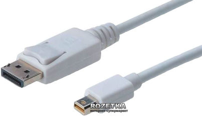 Акция на Кабель Digitus mini DisplayPort - DisplayPort AM/AM 2 м White (AK-340102-020-W) от Rozetka UA