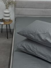 Акція на Набір наволочок Ecotton Natural Grey 70х70 см Сатин Сірий x 2 шт від Rozetka