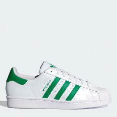 Акція на Чоловічі кеди низькі Adidas Superstar IE9047 41.5 (7.5UK) 26 см Superstar Ftwwht/Green/Ftwwht від Rozetka