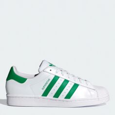 Акція на Чоловічі кеди низькі Adidas Superstar IE9047 43.5 (9UK) 27.5 см Superstar Ftwwht/Green/Ftwwht від Rozetka