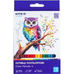 Акція на Карандаши цветные 18 шт Classic Kite K-052 від Podushka