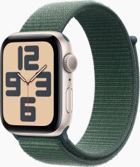 Акція на Apple Watch Se 2 2024 44mm Gps Starlight Aluminum Case with Lake Green Sport Loop (MXEW3) від Stylus