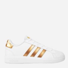 Акція на Підліткові кеди для дівчинк adidas Originals Court 2.0 K GY2578 36.5 (4US) Білий/Золотистий від Rozetka