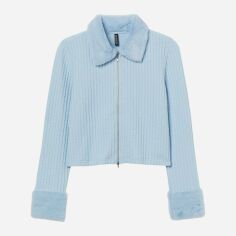 Акція на Кардиган жіночий H&M S2708-1037576 XXL Блакитний від Rozetka