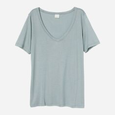 Акція на Футболка довга жіноча H&M 7670322wer XS Бірюзова від Rozetka
