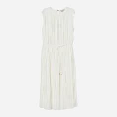 Акція на Сукня міді літня жіноча H&M 6464909arl M Молочна від Rozetka