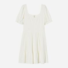 Акція на Сукня коротка літня жіноча H&M 8787201wer S Молочна від Rozetka