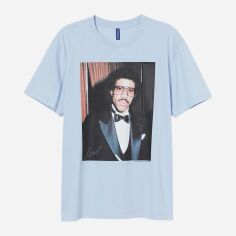 Акція на Футболка бавовняна довга чоловіча H&M 8469731wer XS Блакитна від Rozetka