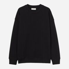 Акція на Світшот оверсайз чоловічий H&M 060967544_black M Чорний від Rozetka