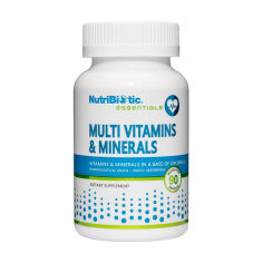 Акція на Мультивітаміни та мінерали NutriBiotic Essentials Multi Vitamins & Minerals, 90 капсул від Eva