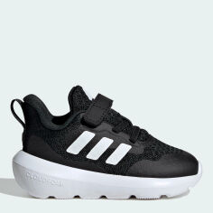 Акція на Дитячі кросівки для хлопчика Adidas Fortarun 3.0 El I IH2860 23 Чорні від Rozetka