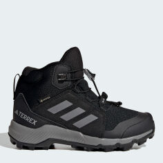 Акція на Дитячі зимові черевики для хлопчика Adidas Terrex Mid Gore-Tex IF7522 30.5 Чорні від Rozetka