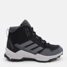 Акція на Підліткові зимові черевики для хлопчика Adidas Terrex Ax4R Mid K IF6520 35 Чорні від Rozetka