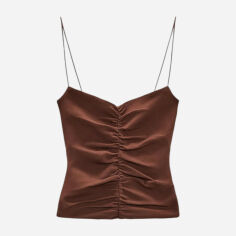 Акція на Футболка жіноча Zara 4424/307 S Коричнева від Rozetka