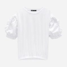 Акція на Футболка жіноча Zara 4424/322 M Біла від Rozetka