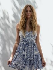 Акція на Сукня жіноча Zara 4437/964 L Синя від Rozetka