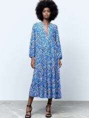 Акція на Плаття жіноче Zara 4479/244 XXL Синє від Rozetka