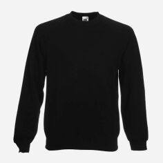 Акція на Світшот на флісі чоловічий Fruit of the Loom Classic 0622160-36 L Чорний від Rozetka