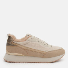Акція на Жіночі зимові кросівки Restime FWZ24284 38 24.5 см Beige від Rozetka