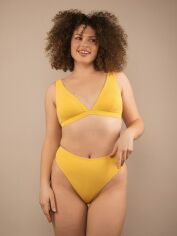 Акція на Верхня частина купальника жіноча Brabrabra SO226514 80C Жовта від Rozetka