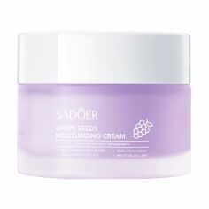 Акція на Зволожувальний крем для обличчя Sadoer Grape Seed Antioxidant Moisturizing Cream з антиоксидантами з виноградних кісточок, 50 г від Eva