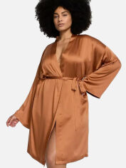 Акція на Халат жіночий великих розмірів літній Victoria's Secret 26804204 XL/2XL Коричневий (700R54067QD6X/XL) від Rozetka