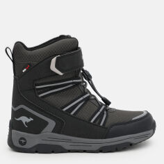 Акція на Дитячі зимові черевики для хлопчика Kangaroos 10222-000-5003 30 Чорний/Сірий від Rozetka