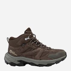 Акція на Чоловічі черевики для трекінгу з мембраною Jack Wolfskin Vojo Tour Texapore Mid M A62072_5719 40 Темно-коричневі від Rozetka