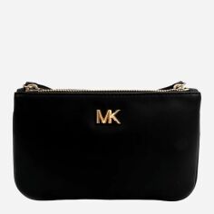 Акція на Сумка на пояс бананка жіноча з натуральної шкіри Michael Kors 923870178 Чорна від Rozetka
