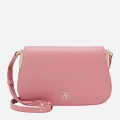 Акція на Сумка крос-боді через плече жіноча середня Tommy Hilfiger 252583559 Рожева від Rozetka