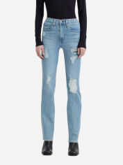 Акція на Джинси Slim Fit жіночі Levi`s 724 High Rise Slim Straight 770694228 W27L32 Блакитні від Rozetka