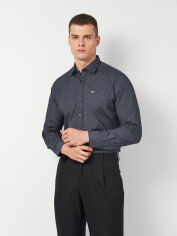 Акція на Сорочка бавовняна чоловіча Armani Exchange 11361.1 2XL Темно-синя від Rozetka
