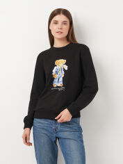 Акція на Світшот жіночий Polo Ralph Lauren 11374.1 XL Чорний від Rozetka