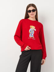 Акція на Світшот жіночий Polo Ralph Lauren 11374.3 L Червоний від Rozetka