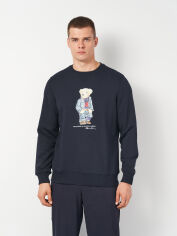 Акція на Світшот чоловічий Polo Ralph Lauren 11371.3 XL Темно-синій від Rozetka