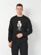 Акція на Світшот чоловічий Polo Ralph Lauren 11372.1 2XL Чорний від Rozetka