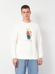 Акція на Світшот чоловічий Polo Ralph Lauren 11372.2 2XL Білий від Rozetka