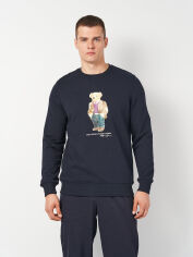 Акція на Світшот чоловічий Polo Ralph Lauren 11372.3 2XL Темно-синій від Rozetka