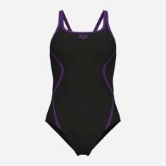 Акція на Суцільний купальник жіночий Arena Pro_File Swimsuit Solid 008055-590 38 Чорний від Rozetka