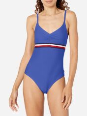 Акція на Суцільний купальник жіночий Tommy Hilfiger 358986684 XS Синій від Rozetka