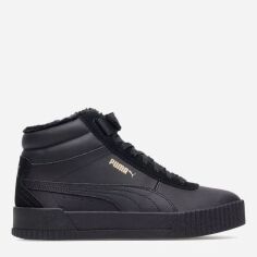 Акція на Жіночі кеди високі Puma Carina Mid WTR 37414001 39 (UK 6) 25 см Black від Rozetka