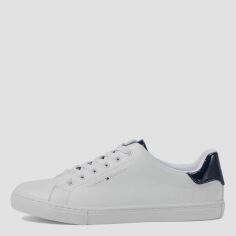 Акція на Жіночі кеди низькі Tommy Hilfiger 680589723 40 26 см Білі від Rozetka