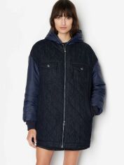 Акція на Куртка демісезонна з капюшоном жіноча Armani Exchange 628029126 S Синя від Rozetka